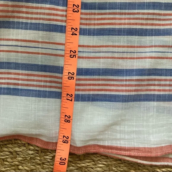 MICHAEL Michael Kors Beaded Tunic, White w/ Red & Blue Strip… - Picture 8 of 12